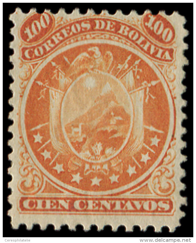 BOLIVIE 12 : 100c. Orange, TB - Other & Unclassified