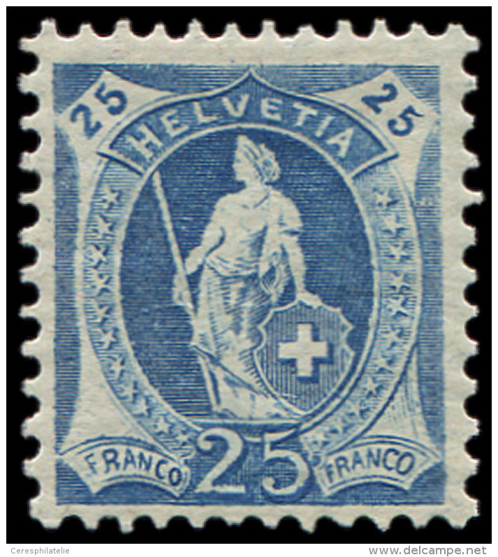 SUISSE 107 : 25c. Bleu, TB - Other & Unclassified