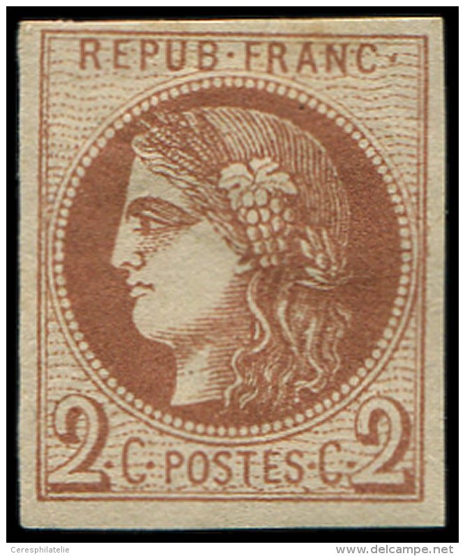 40Bb  2c. MARRON, R II, Forte Ch. Mais Tr&egrave;s Frais, TB - Altri & Non Classificati