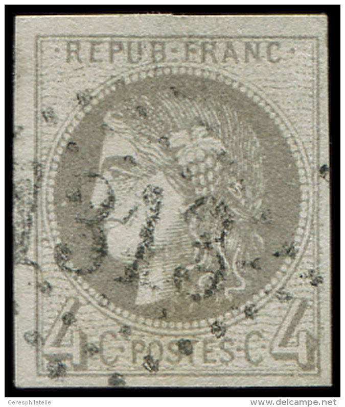 41Bd  4c. Gris Fonc&eacute;, R II, Obl. GC 1313, TB. C - Other & Unclassified