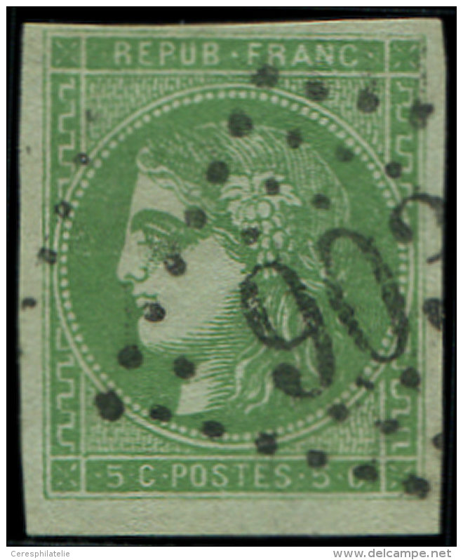 42B   5c. Vert-jaune, R II, Nuance Bleut&eacute;e, Belles Marges, Obl. GC 903, TB - Other & Unclassified