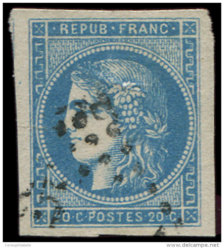 45A  20c. Bleu, T II, R I, Obl. GC, Belles Marges, TTB - Altri & Non Classificati