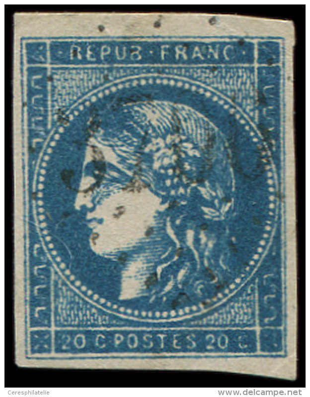 45Aa 20c. Bleu Fonc&eacute;, T II, R I, Obl. GC 3706, TB - Altri & Non Classificati