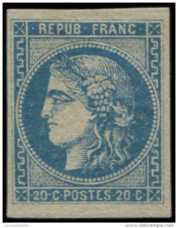 46B  20c. Bleu, T III, R II, TB - Altri & Non Classificati