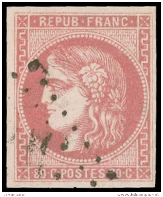 49   80c. Rose, Oblit&eacute;r&eacute; GC, TB - Other & Unclassified