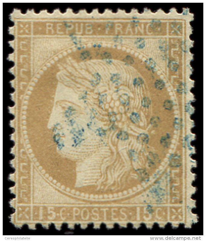 55   15c. Bistre, Obl. Etoile BLEUE, TB/TTB - Other & Unclassified