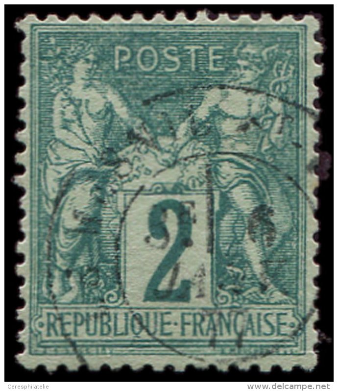 62    2c. Vert, Obl. C&agrave;d, Bon Centrage, TTB - Other & Unclassified