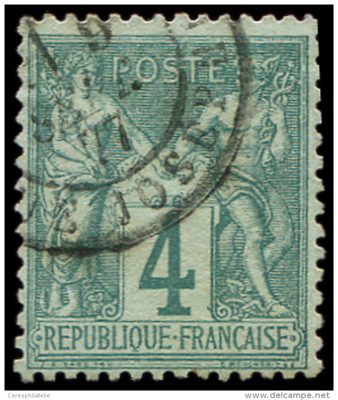 63    4c. Vert, Oblit&eacute;r&eacute;, TB - Other & Unclassified