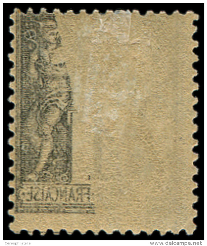 83b   1c. Noir Sur Gris, Impression RECTO-VERSO Partielle, TB - Altri & Non Classificati