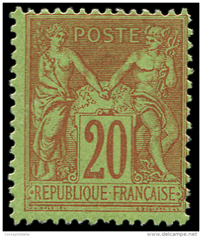 96   20c. Brique Sur Vert, TB - Other & Unclassified