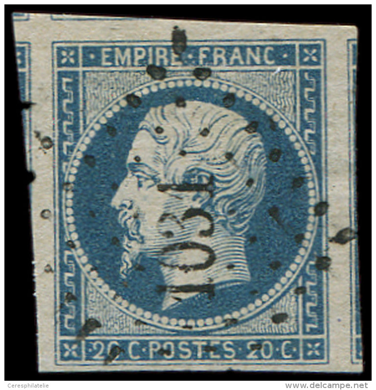 14A  20c. Bleu, T I, Obl. PC 1031, 2 Voisins Et 2 Amorces De Voisins, Superbe - Altri & Non Classificati