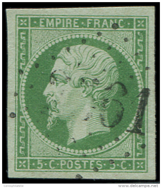 12    5c. Vert-jaune, Obl. GC, Frappe L&eacute;g&egrave;re, TTB - Other & Unclassified