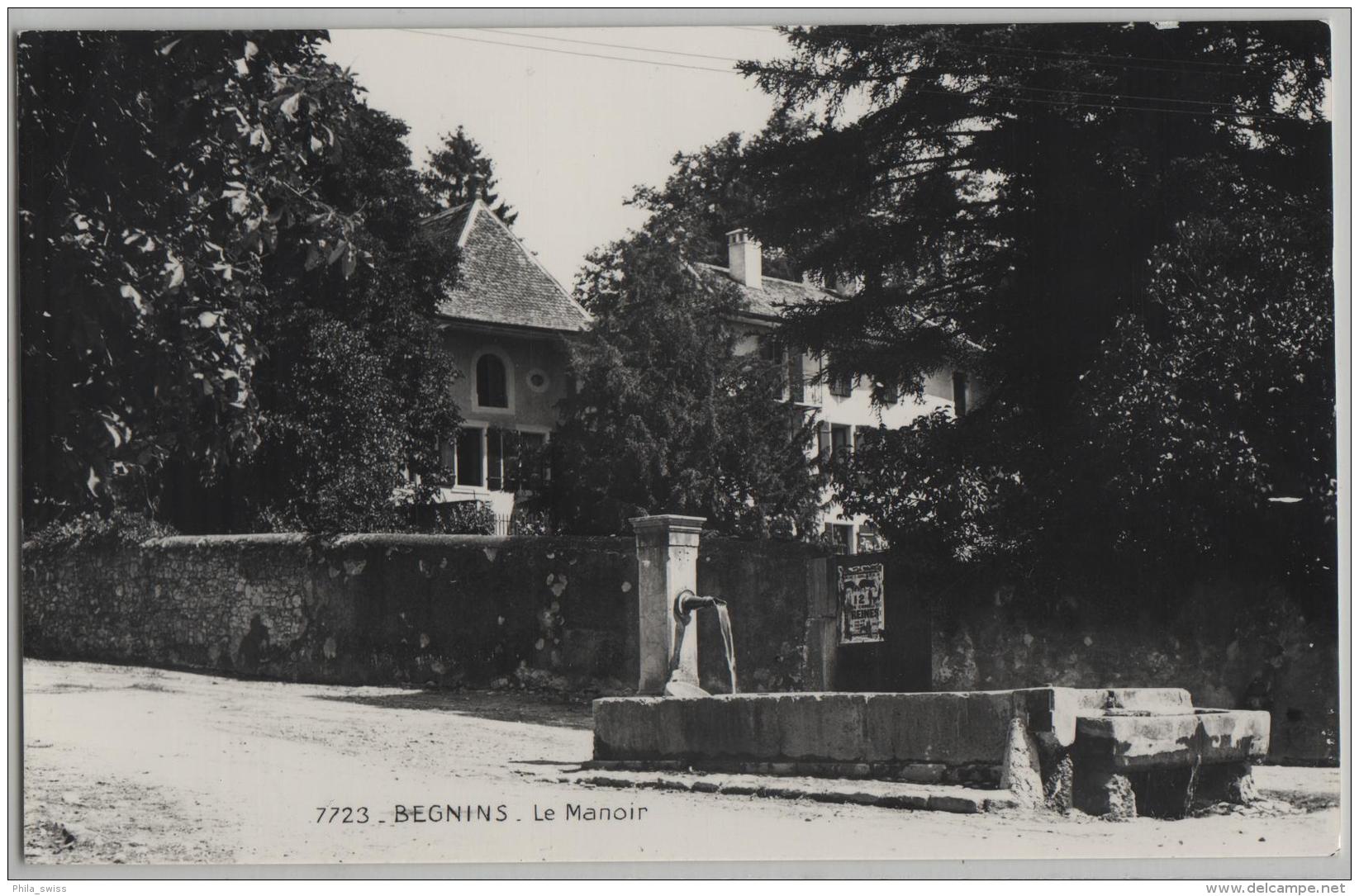 Begnins - Le Manoir - Brunnen - Photo: Perrochet No. 7723 - Begnins