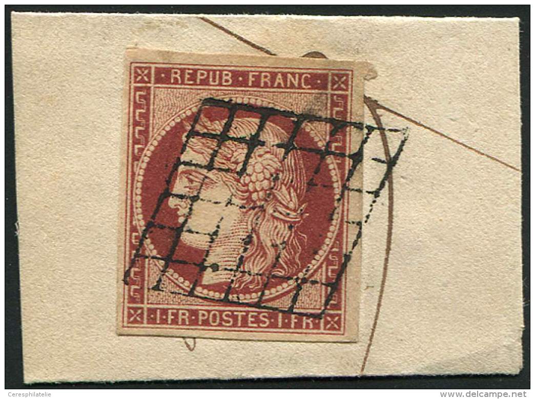 6     1f. Carmin, Obl. GRILLE S. Fragt, TB/TTB - Autres & Non Classés