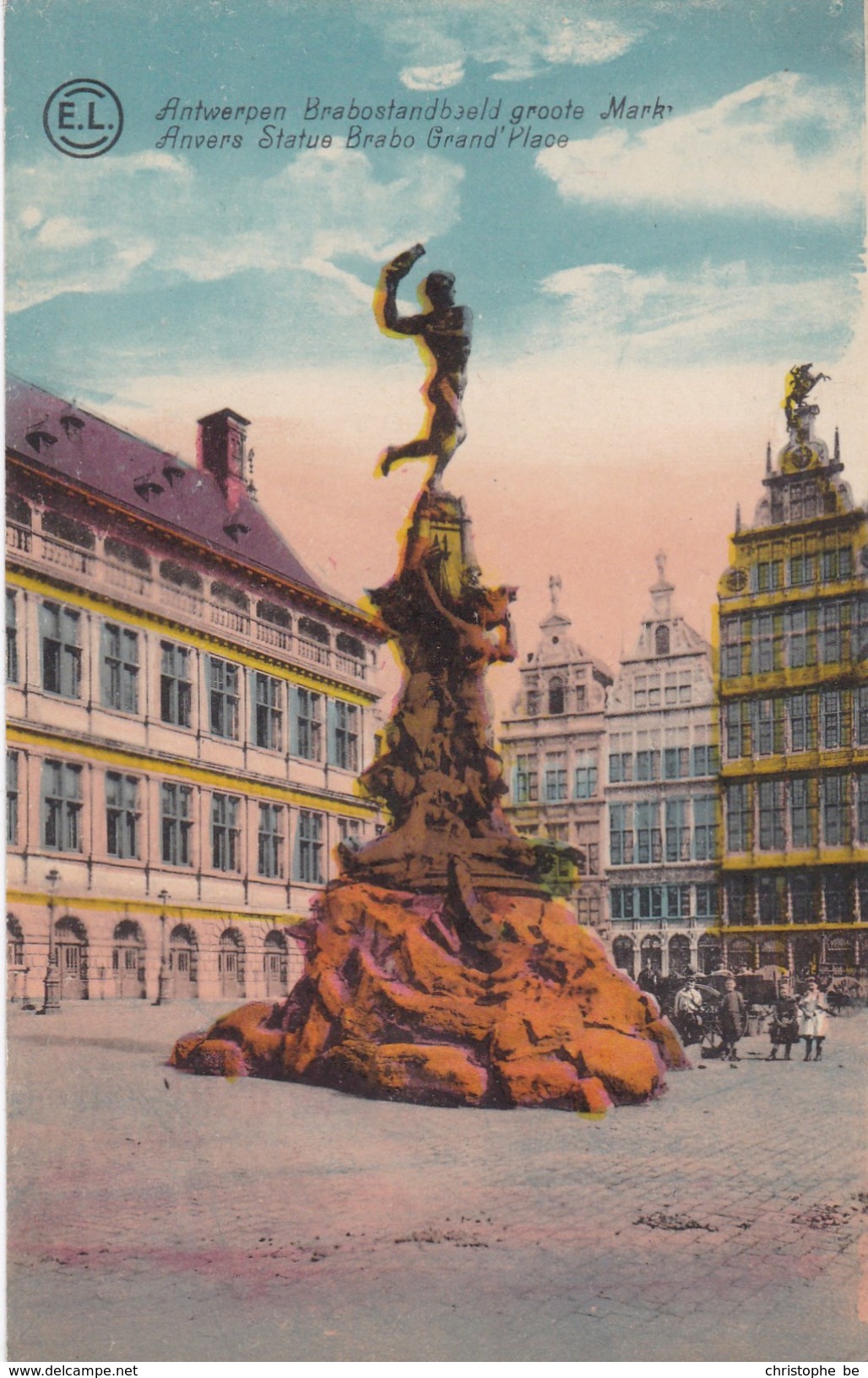 Antwerpen, Anvers, Brabostandbeeld, Grote Markt (pk33076) - Antwerpen