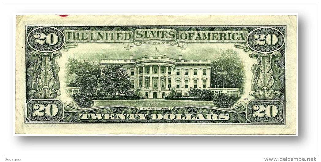 U. S. A. - 20 DOLLARS - 1985 - Pick 477 - ( A ) - BANK OF BOSTON - MASSACHUSETTS - Andrew Jackson / White House - Billetes De La Reserva Federal (1928-...)