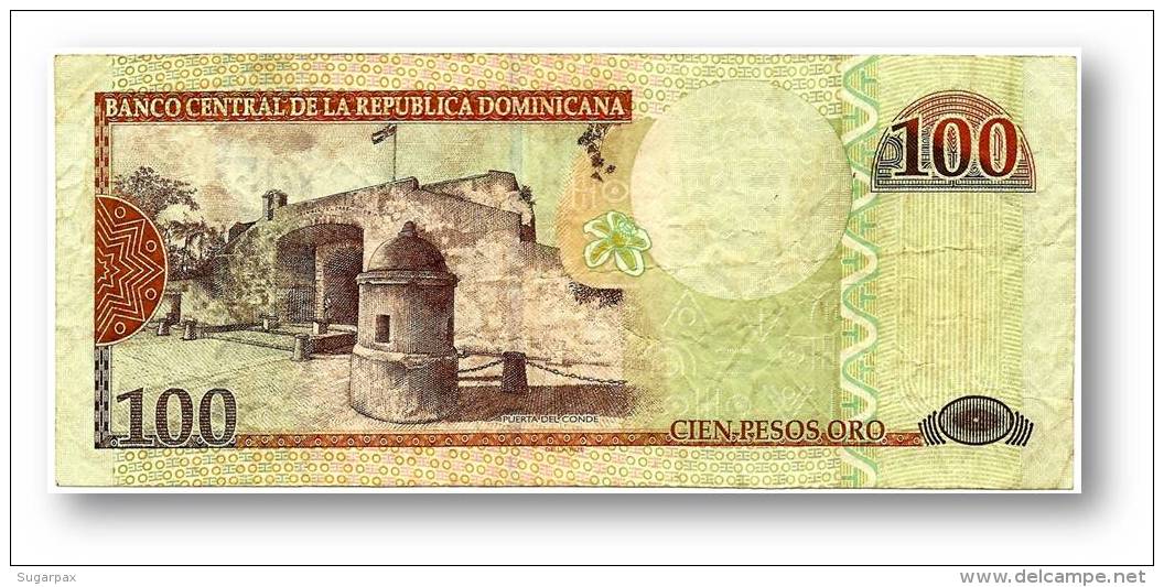 DOMINICAN REP. - 100 PESOS ORO - 2006 - Pick 177.a - Serie MR - Dominicana