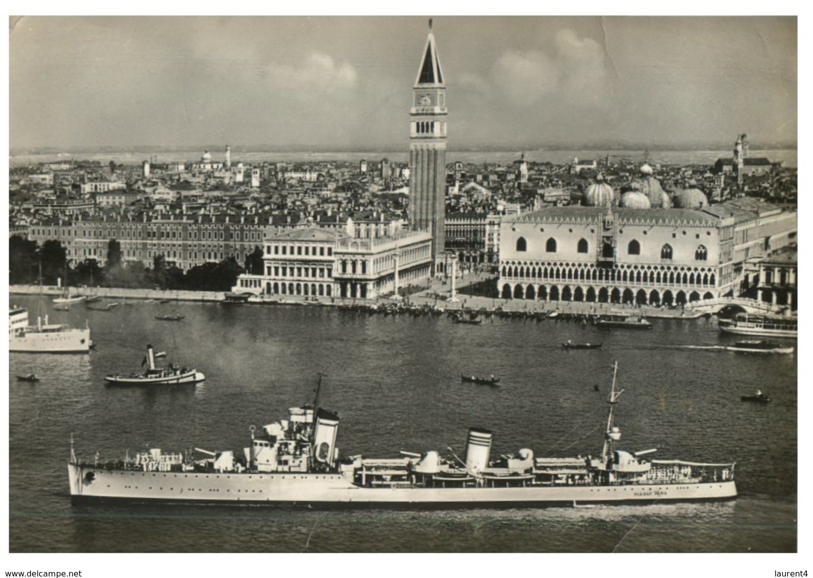 (ORL 758) Italy - Venice And Warship Nicolo Zeno ? - Warships