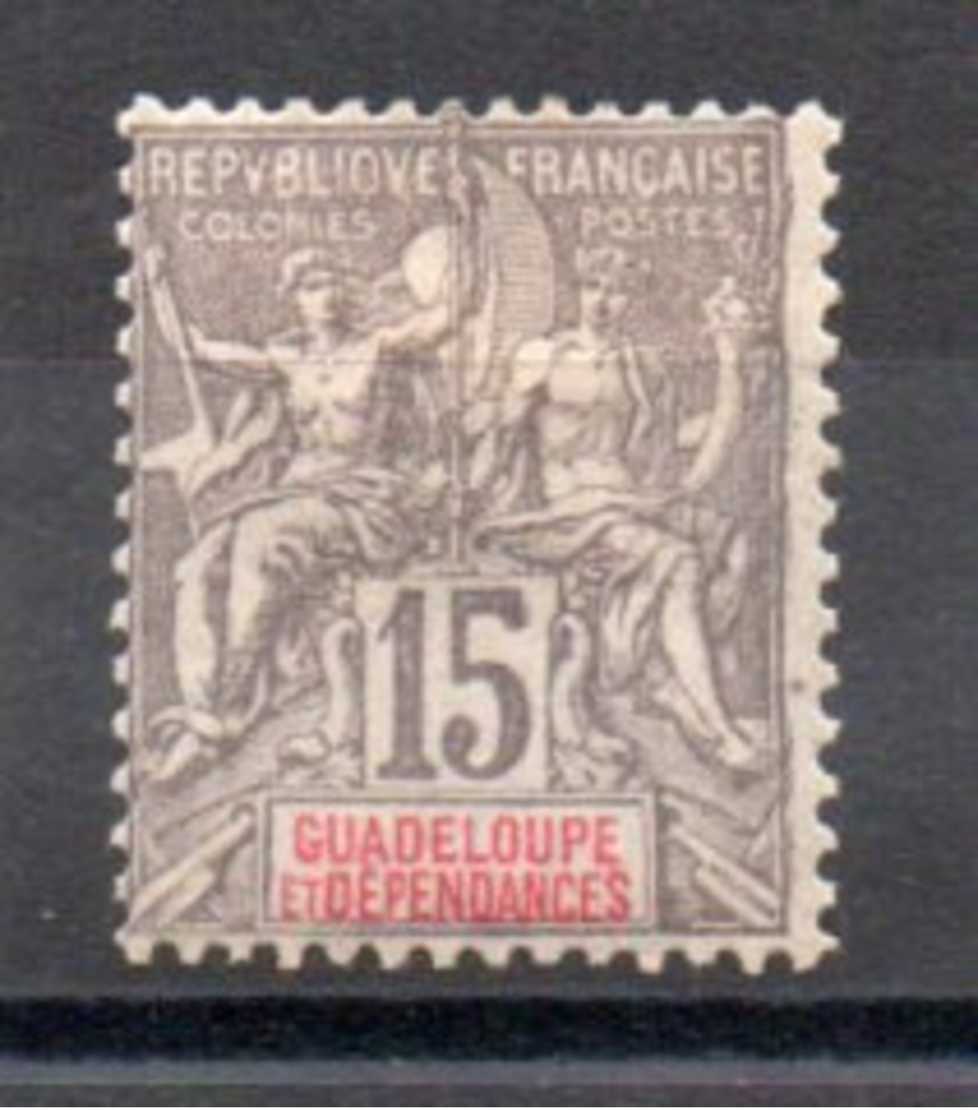 GUADELOUPE - YT N° 42 - Neuf * - MH - Cote 15,50 &euro; - Unused Stamps