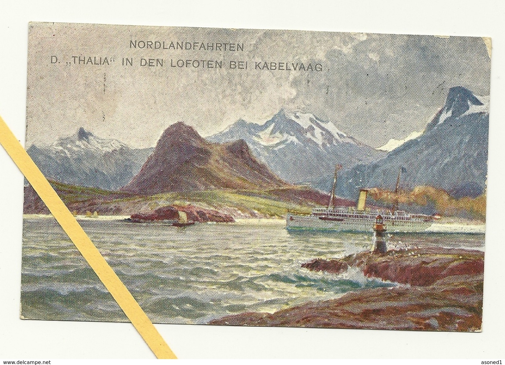 AK Lofoten - Kabelvaag - Nordlandfahrten - Österreichischer LLoyd Triest - Marine - K.u.K - Norvège