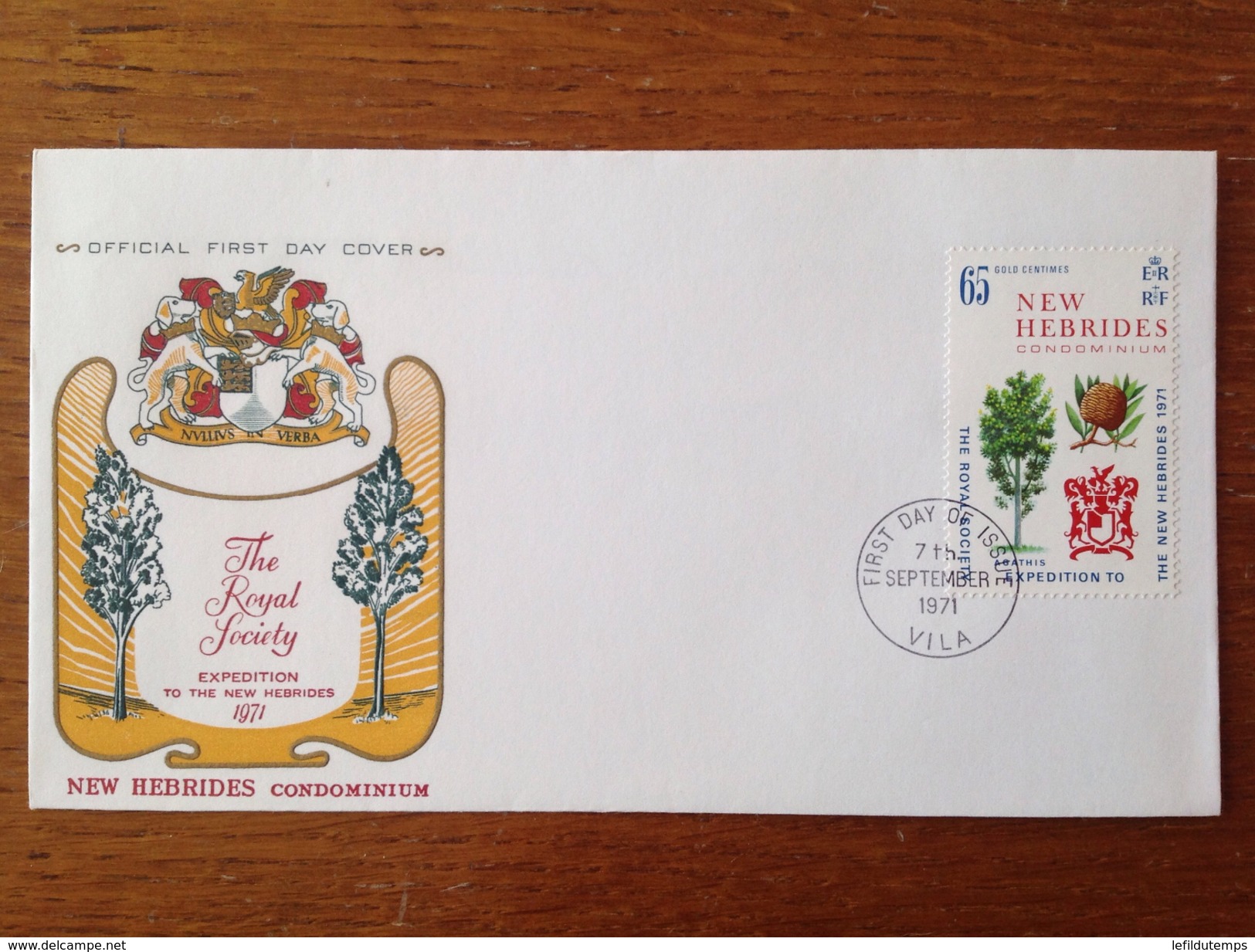 FDC 1971 Mission De La Société Royale De Londres Zone Anglaise - FDC