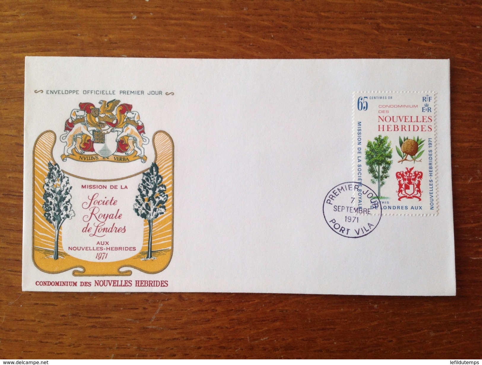 FDC 1971 Mission De La Société Royale De Londres Zone Française - FDC