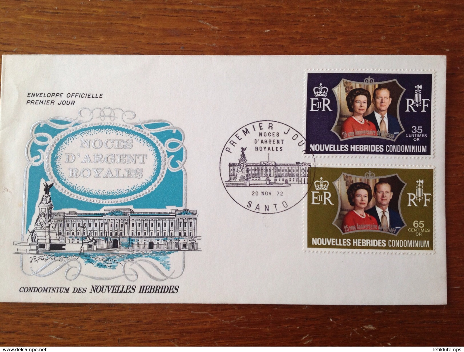 FDC 1972 Noces D'Argent Royales Zone Française - FDC