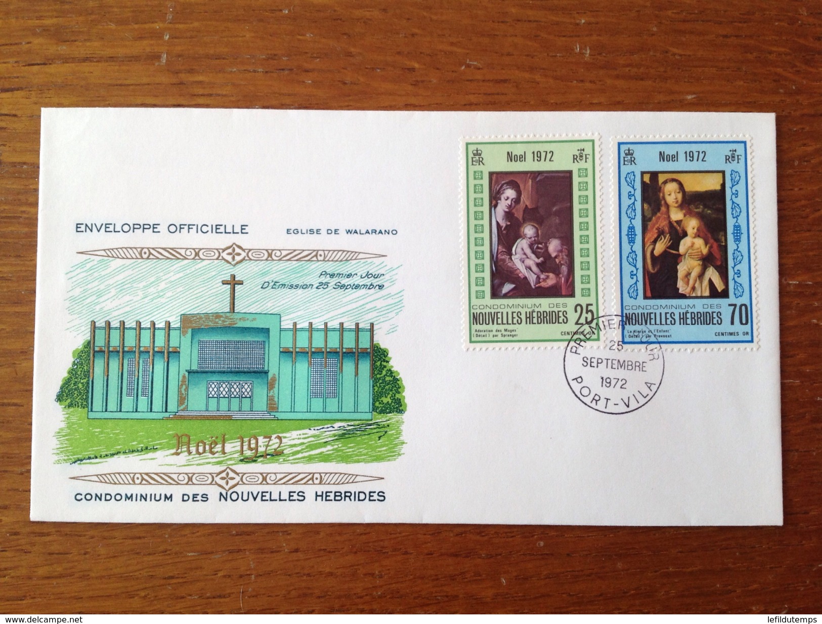 FDC Noel 1972 Zone Française - FDC