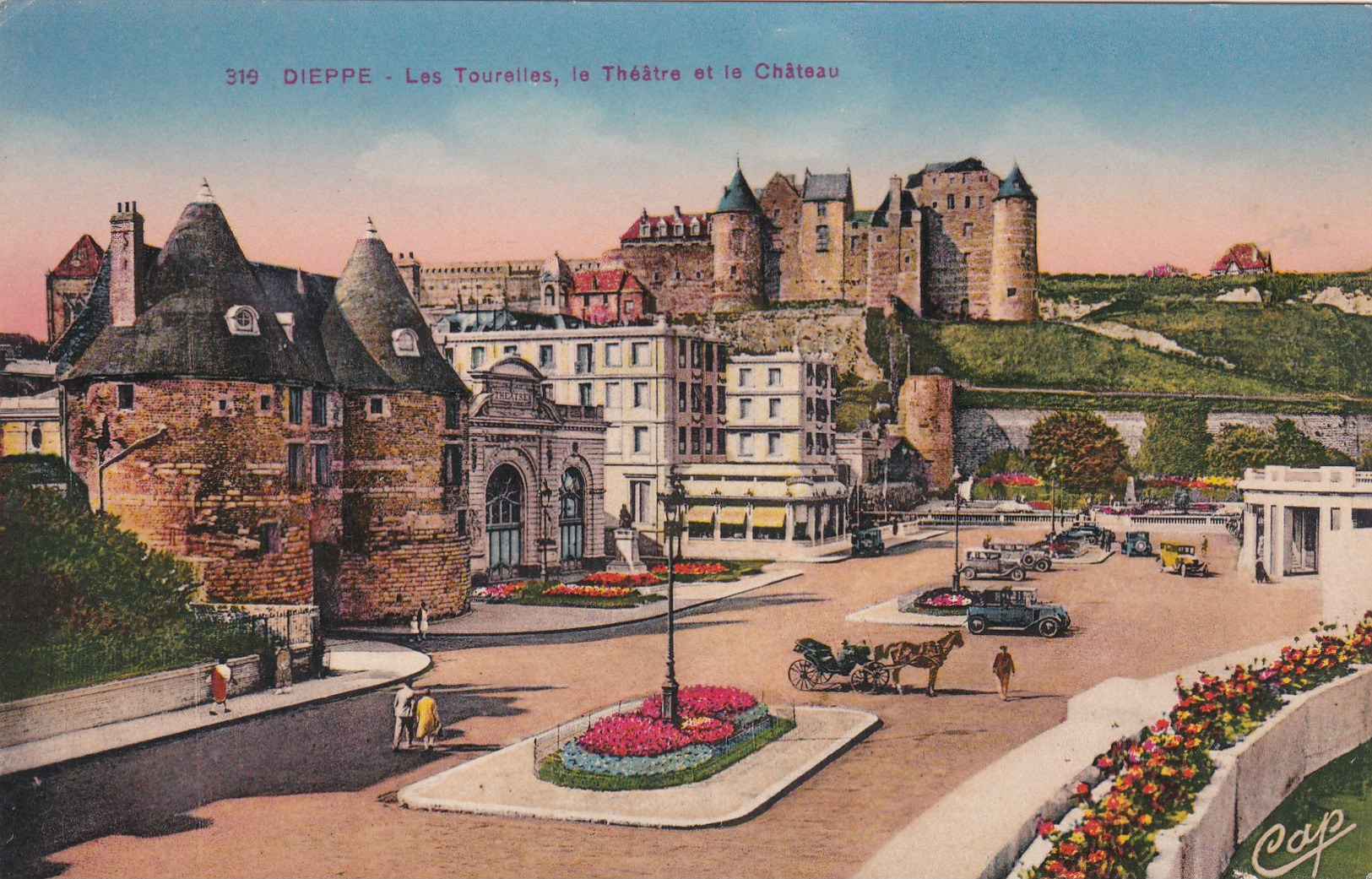 76 - DIEPPE - Les Tourelles, Le Théâtre Et Le Château - Dieppe