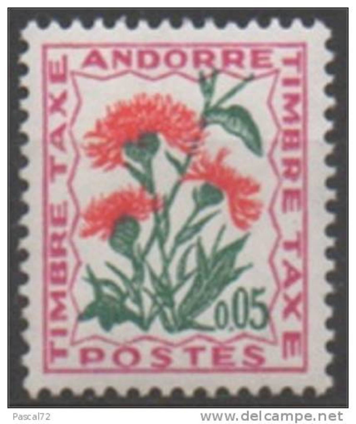 ANDORRE TIMBRE TAXE Y&T N° 46 N** - Unused Stamps