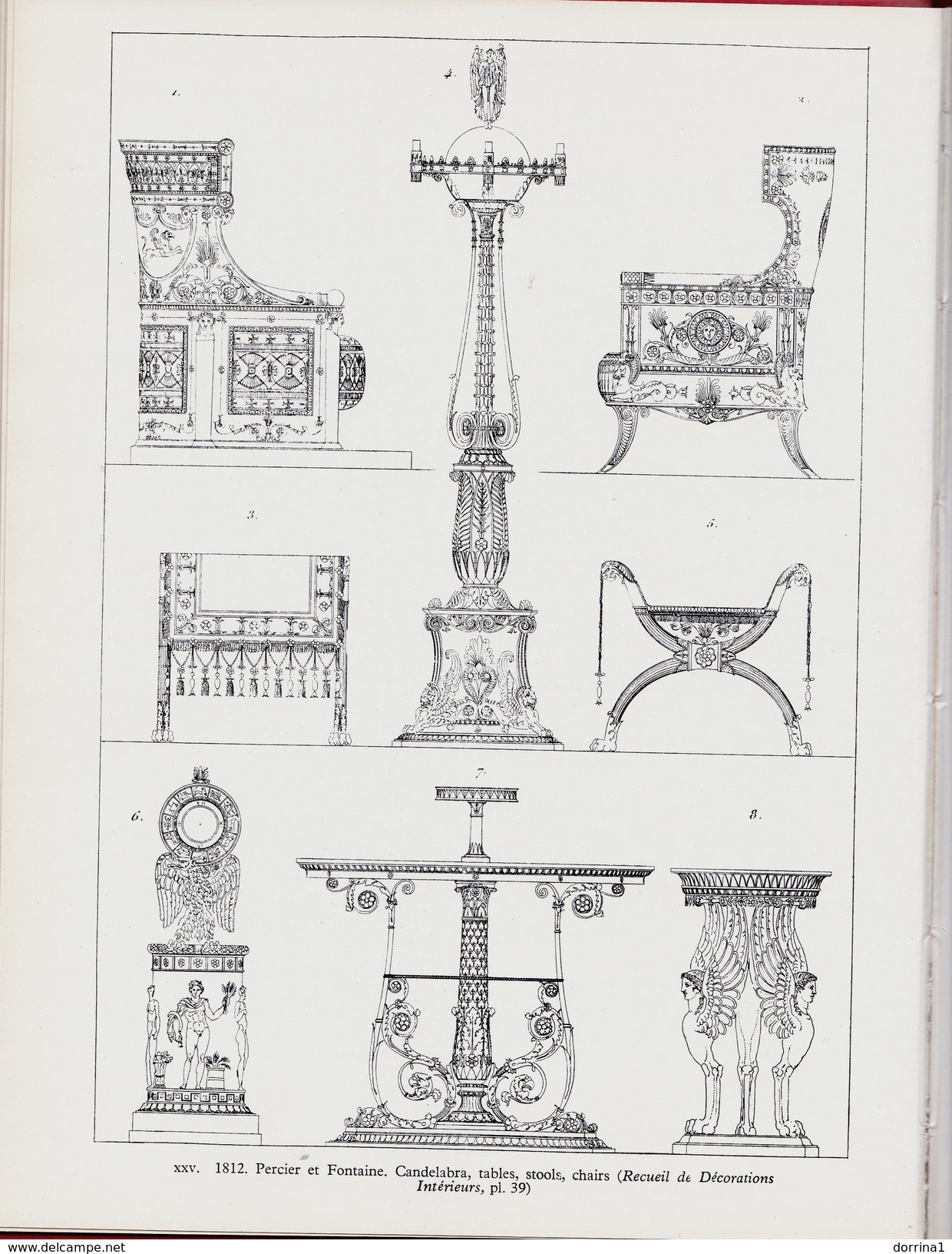 Regency Furniture Designs 1803-1826 By John Harris / London 1961 FREE SHIPPING - Libri Sulle Collezioni