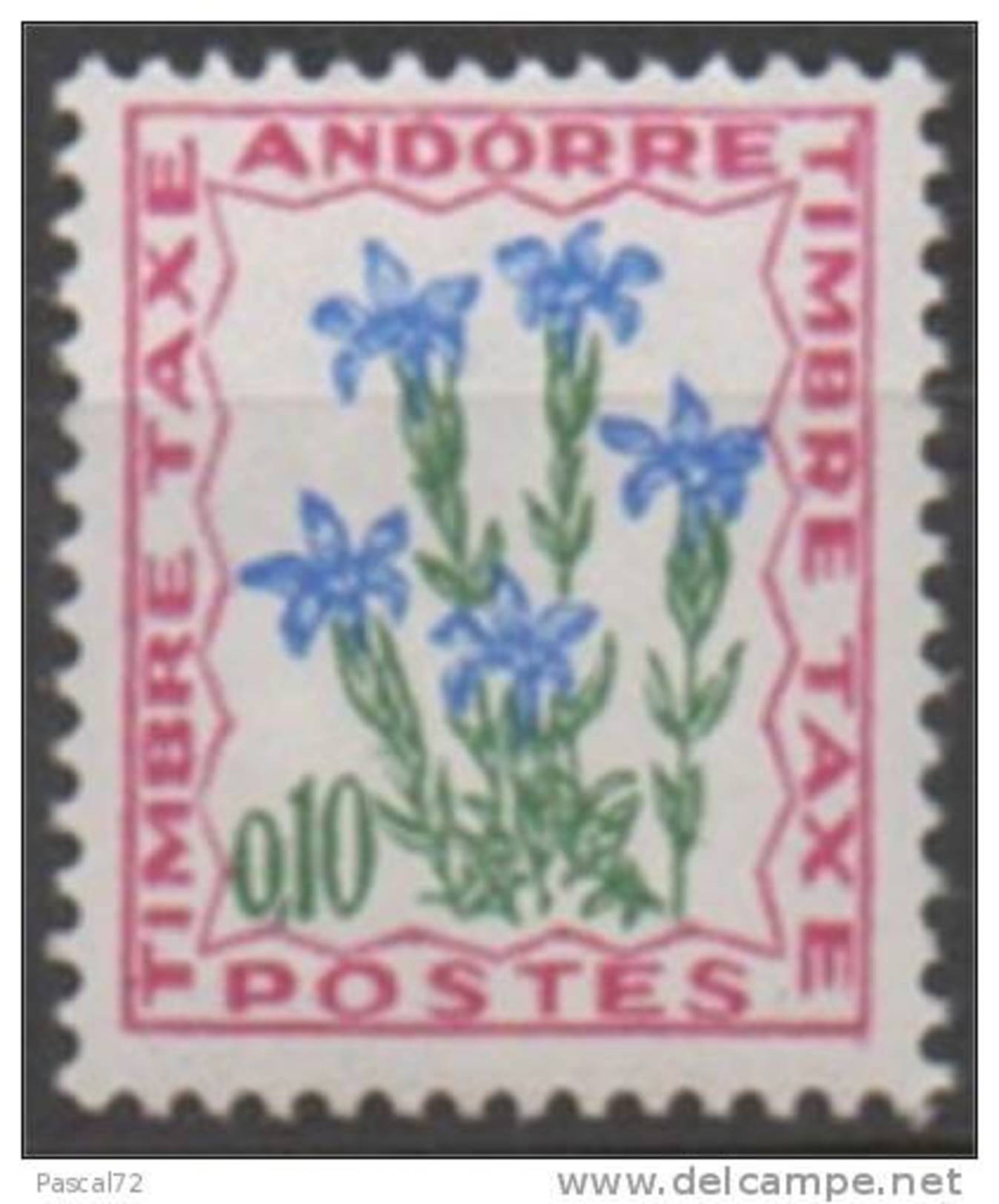 ANDORRE TIMBRE TAXE Y&T N° 47 N** - Unused Stamps