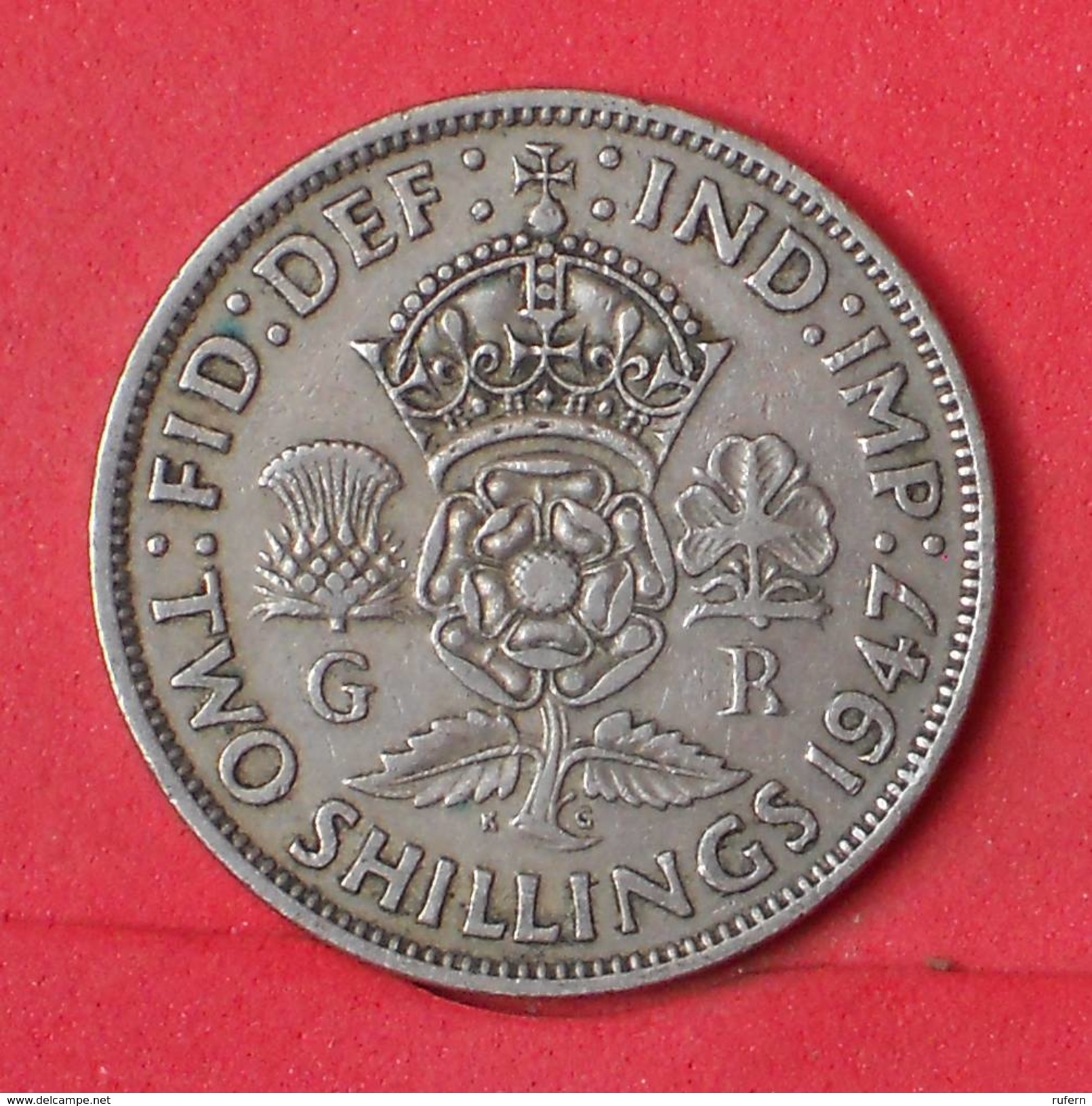 GREAT BRITAIN 2 SHILLINGS 1947 -    KM# 865 - (Nº17388) - J. 1 Florin / 2 Schillings