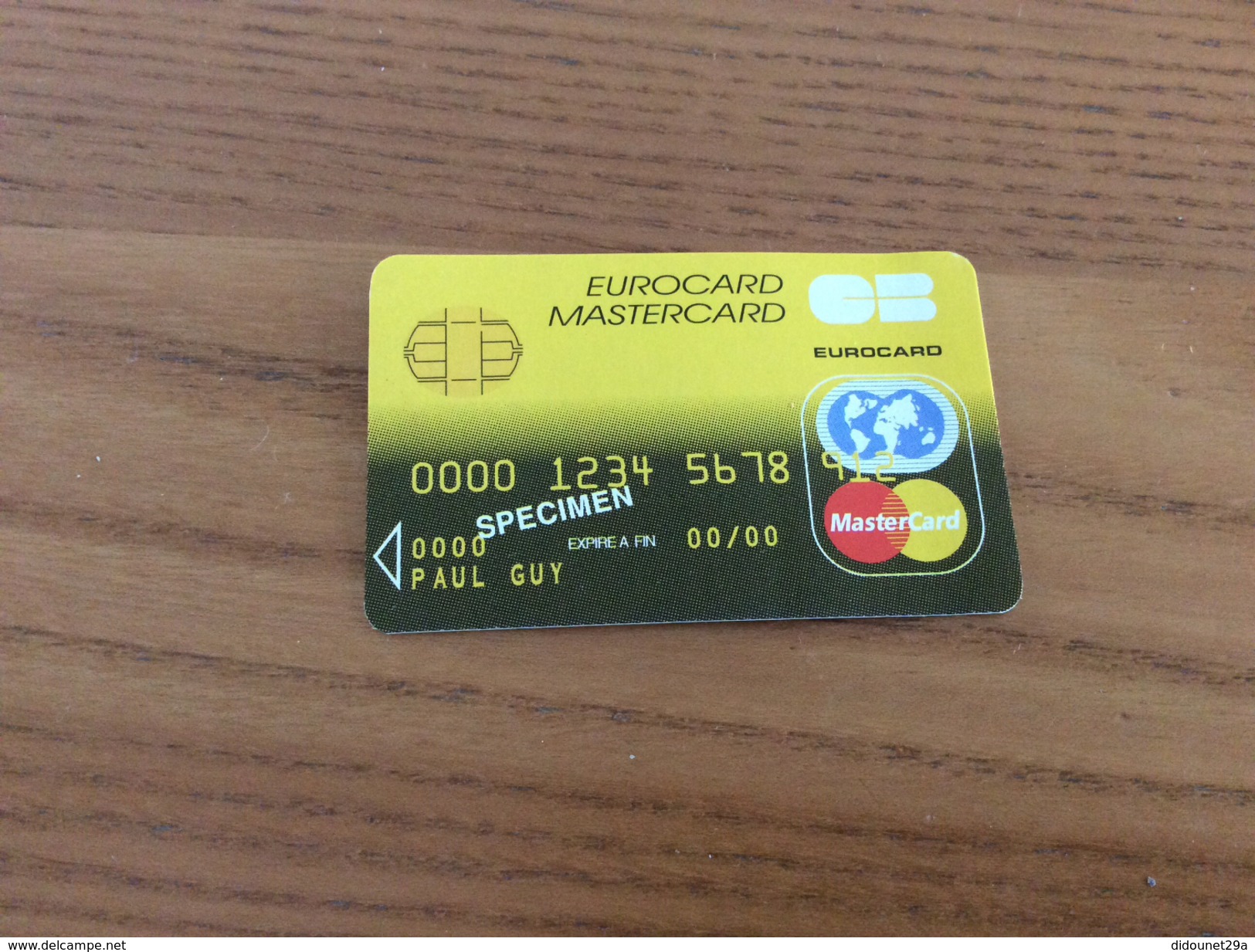 Carte * EUROCARD MASTERCARD Fictif "SPECIMEN" - Tarjetas De Crédito (caducidad Min 10 Años)
