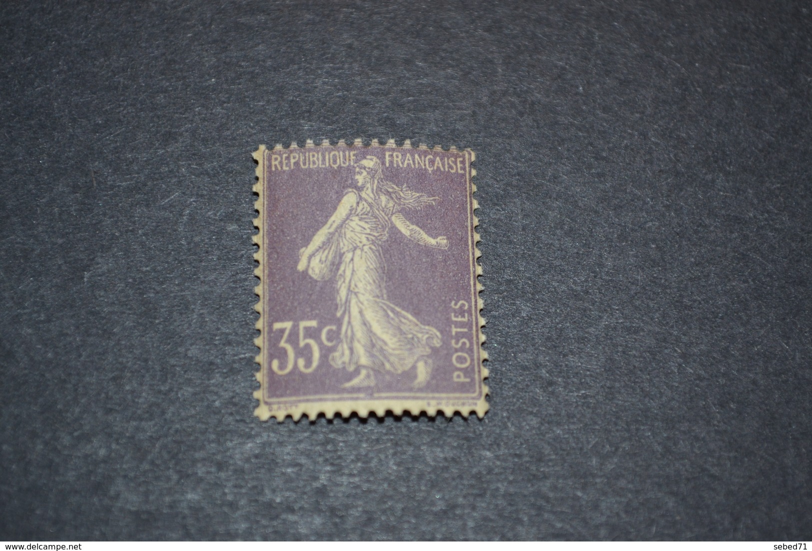 France Semeuse Camée 35 Cent Violet  N° 136 Neuf Sans Charniere Cote 425 - Neufs