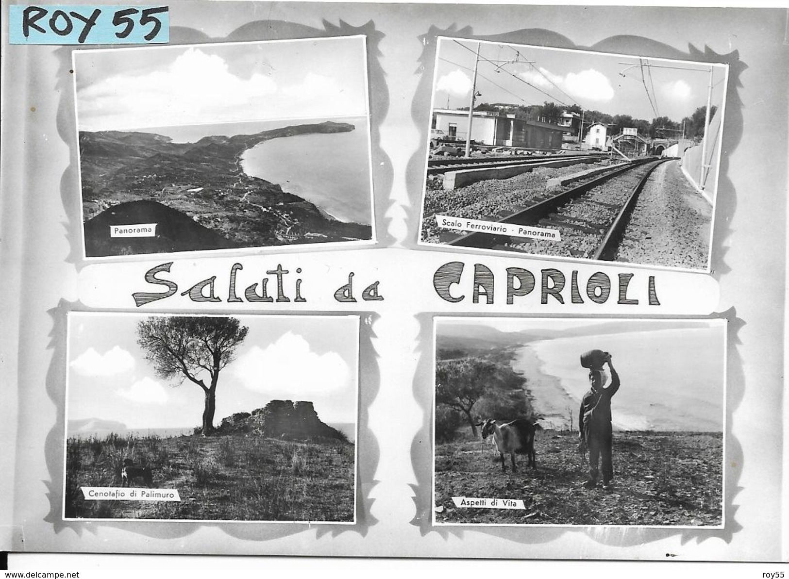 Campania-salerno-caprioli Scalo Ferroviario Vedute Caprioli Anni 50 60 Saluti Da - Altri & Non Classificati