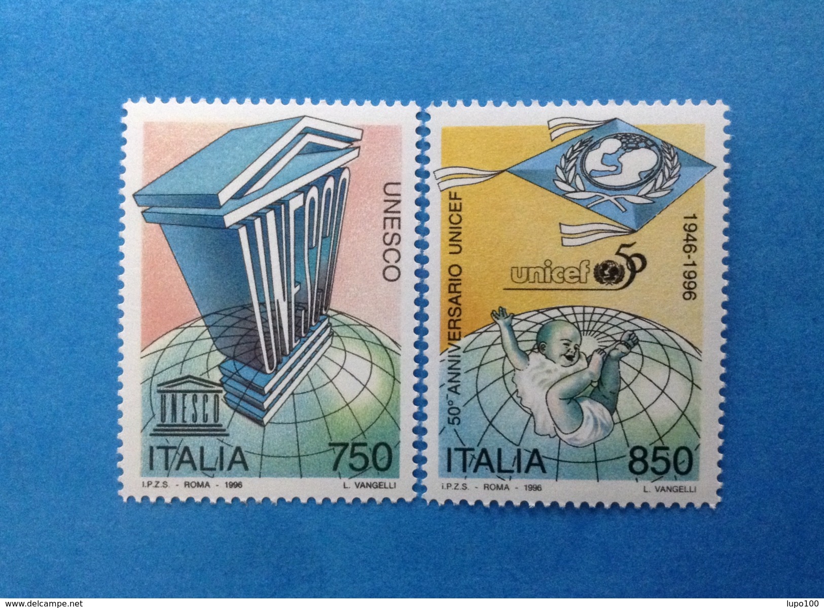 1996 ITALIA FRANCOBOLLI NUOVI STAMPS NEW MNH** - UNESCO E UNICEF - - 1991-00:  Nuovi