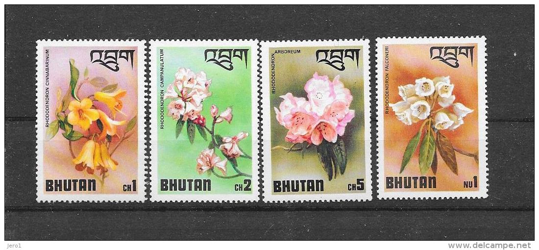 BHUTAN 1976 Mi.  Nr° 638,639,642,643 (**) - Bhutan