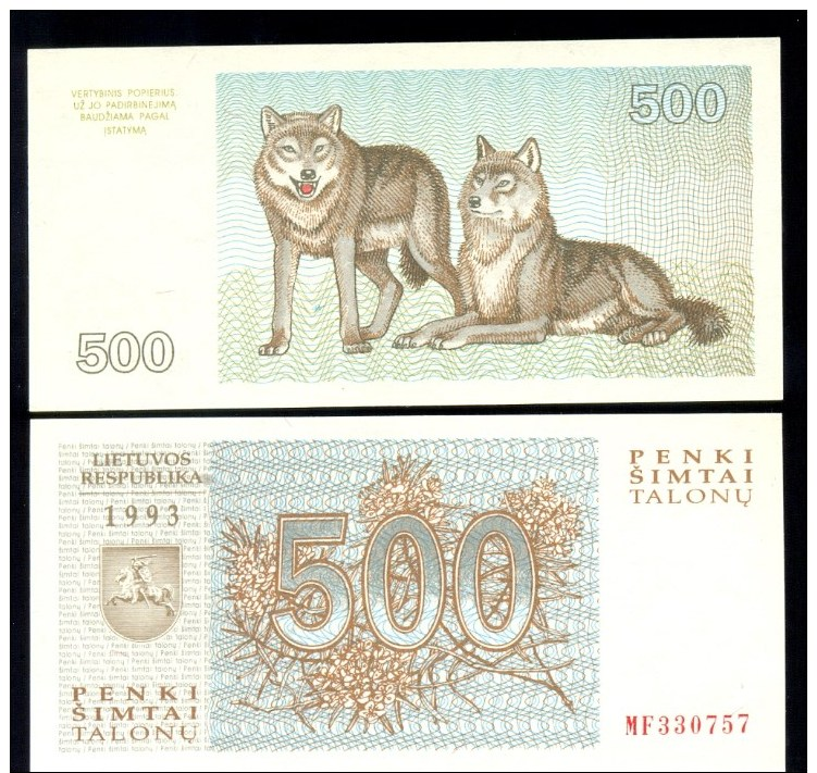 LITHUANIA / LITOUWEN * 500 TALONU TALONAS * P 46 * UNC BANKNOTE - Litouwen