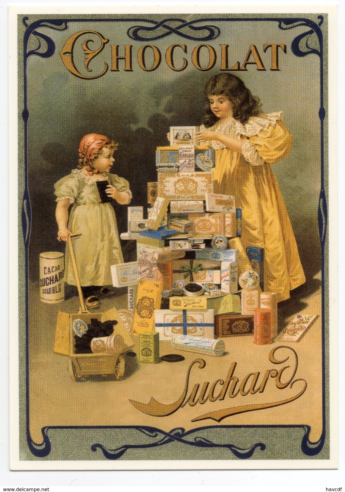 CPM - CENTENAIRE Editions -  RECLAME - 148 - Chocolat SUCHARD - Boîte Métallique D'époque - Reclame