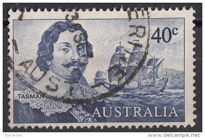 412 Australia 1966 Abel Tasman  (1603-1659) Viaggiato Used Veliero - Usati