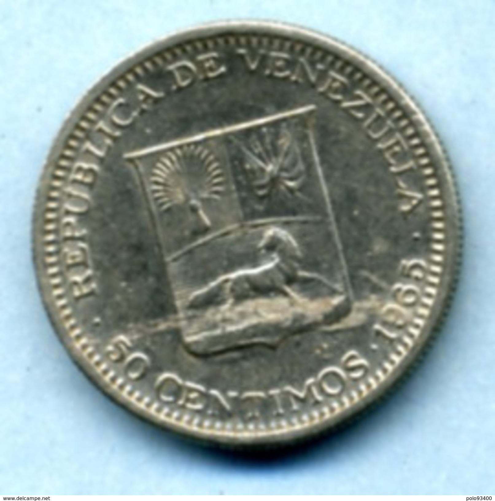 1965 50 CENTIMOS - Venezuela