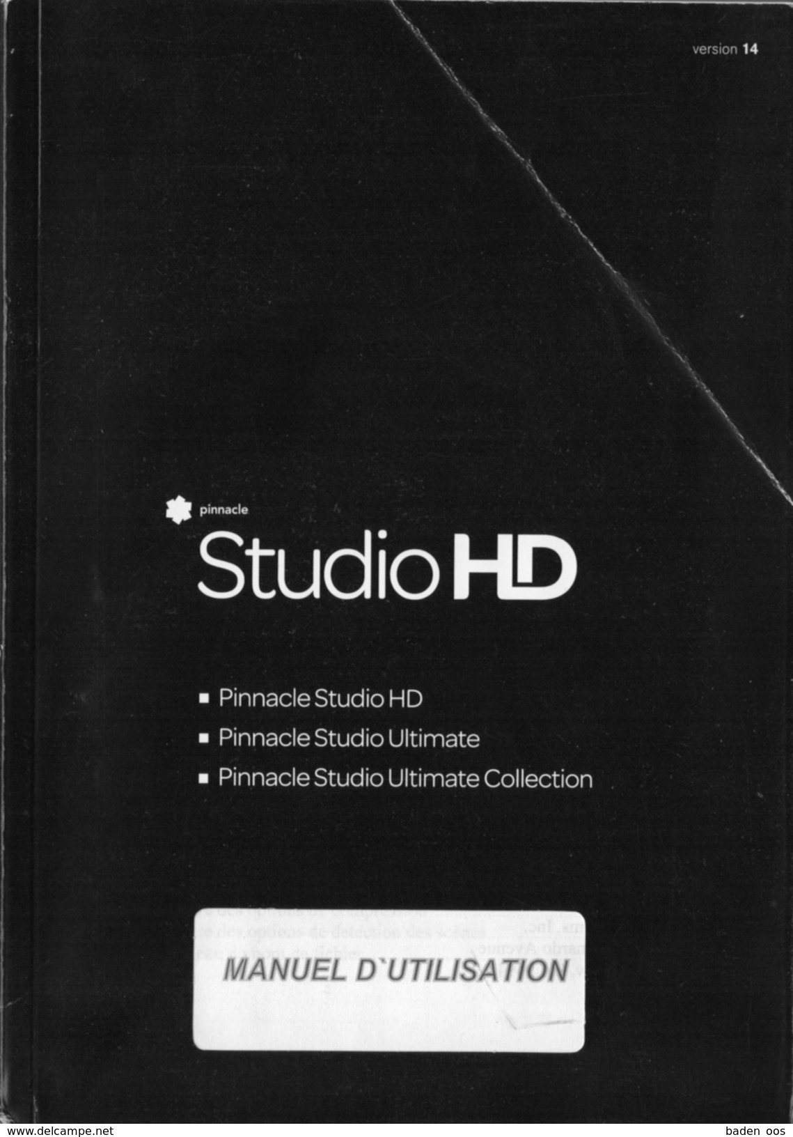 Manuel Pinnacle Studio HD Version 14 - Autres & Non Classés