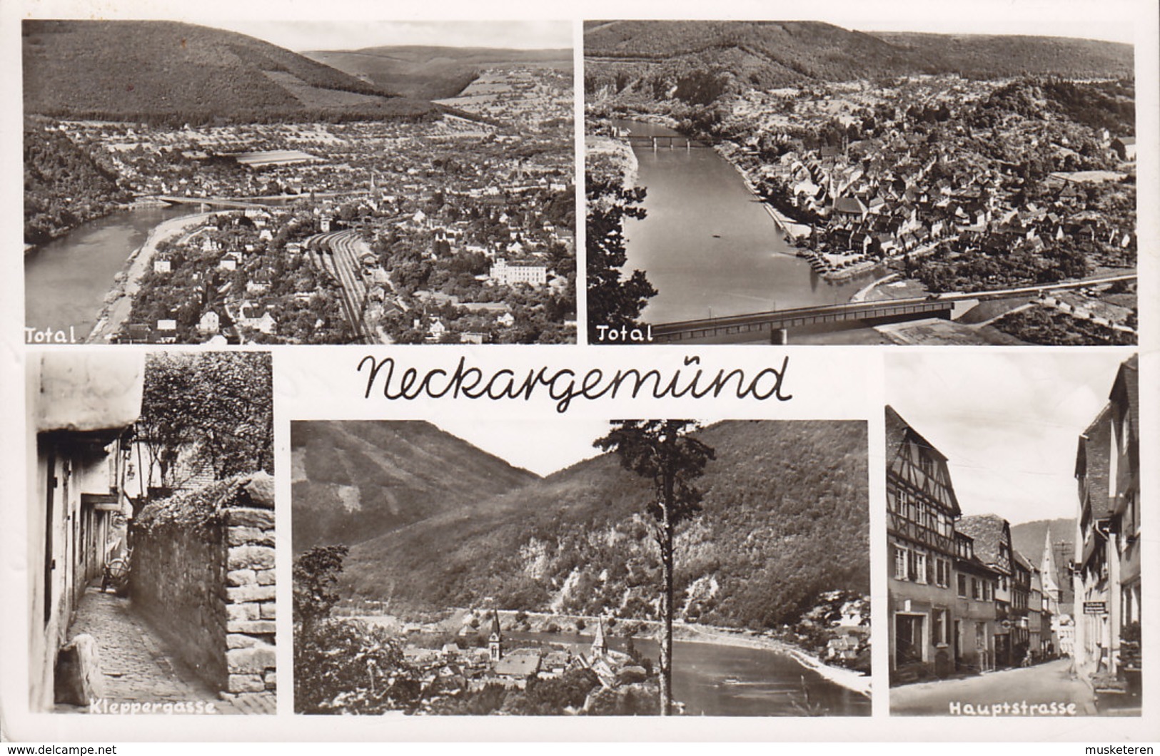 Germany PPC Neckargemünd Kuntverlag Karl Peters NECKARGEMÜND 1952 To Denmark Echte Real Photo Véritable (2 Scan) - Neckargemuend