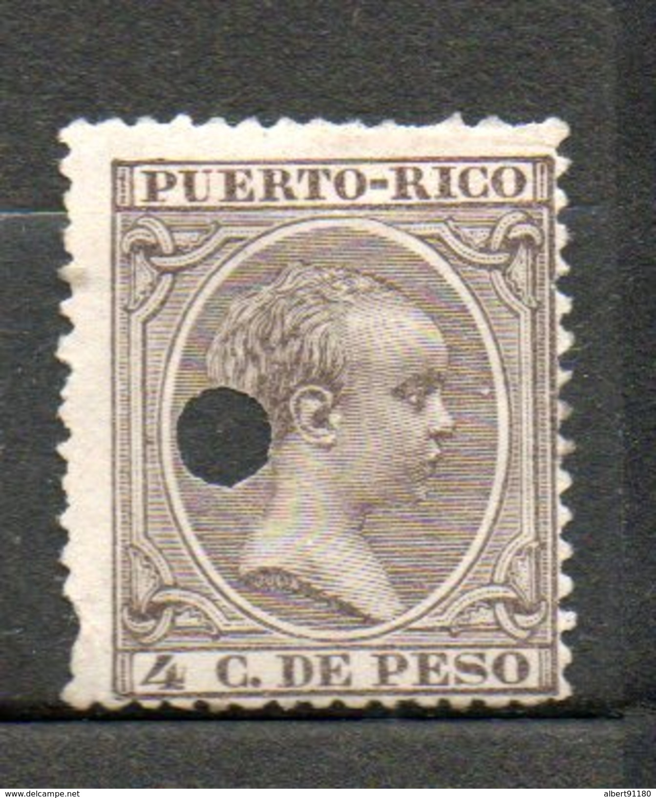 PUERTO RICO Alphonse XIII 1890 N°74 - Puerto Rico