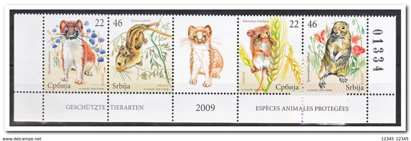 Servië 2009, Postfris MNH, Annimals - Servië