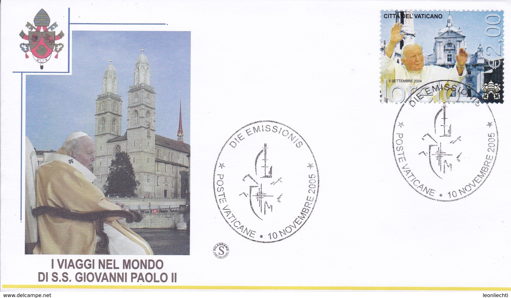 Vatikan, 2005, Papstreise Lareto. Mi: 1532 - FDC