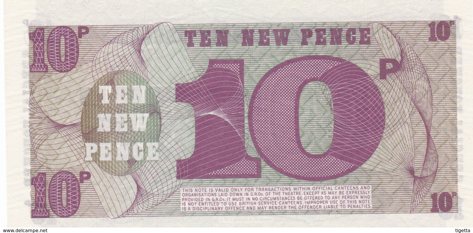 GRAN BRETAGNA BRITISH ARMED FORCES 10 NEW PENCE 6th SERIES FDS - British Armed Forces & Special Vouchers