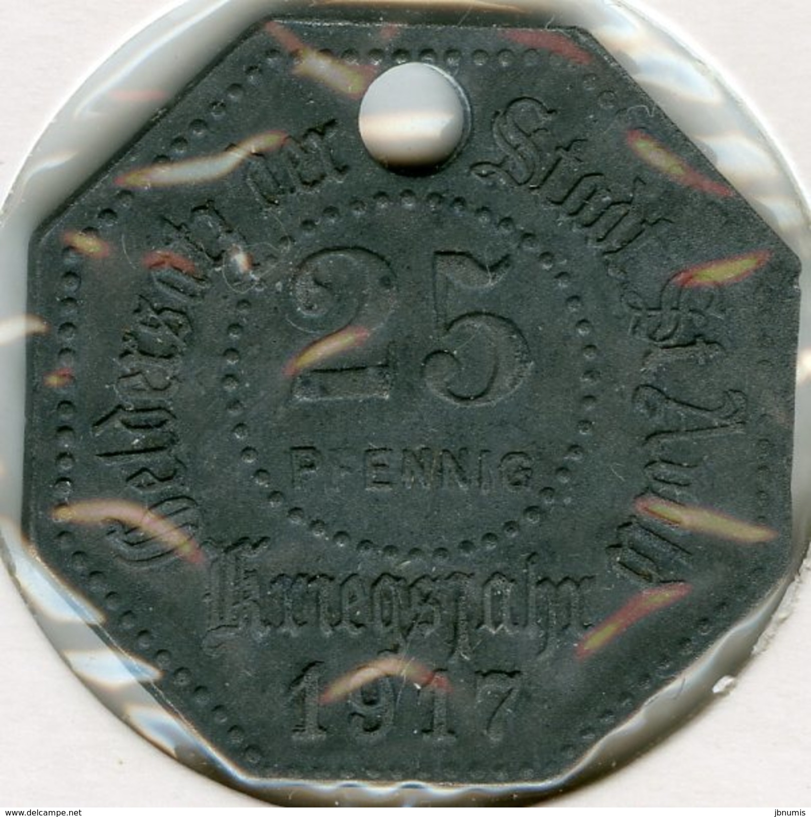 France Sarre Saint-Avold 25 Pfennig 1917 Notgeld Kriegsgeld - Autres & Non Classés
