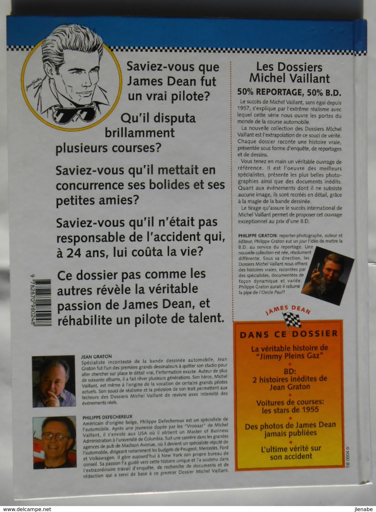 Dossiers Michel Vaillant James : James Dean  Par Jean GRATON EO 1995 - Michel Vaillant